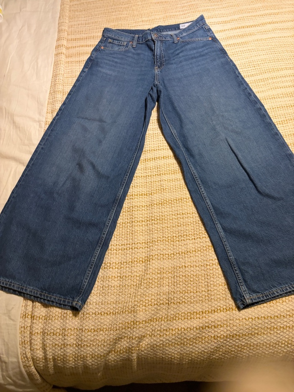 GAP Wide-Leg Denim Jeans in Blue